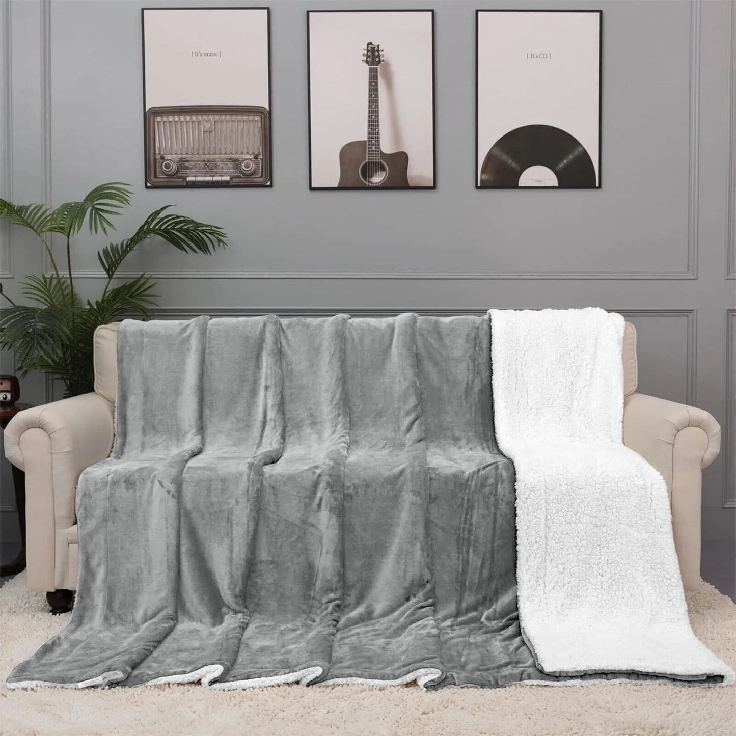 Heavy Sherpa Fleece Blanket