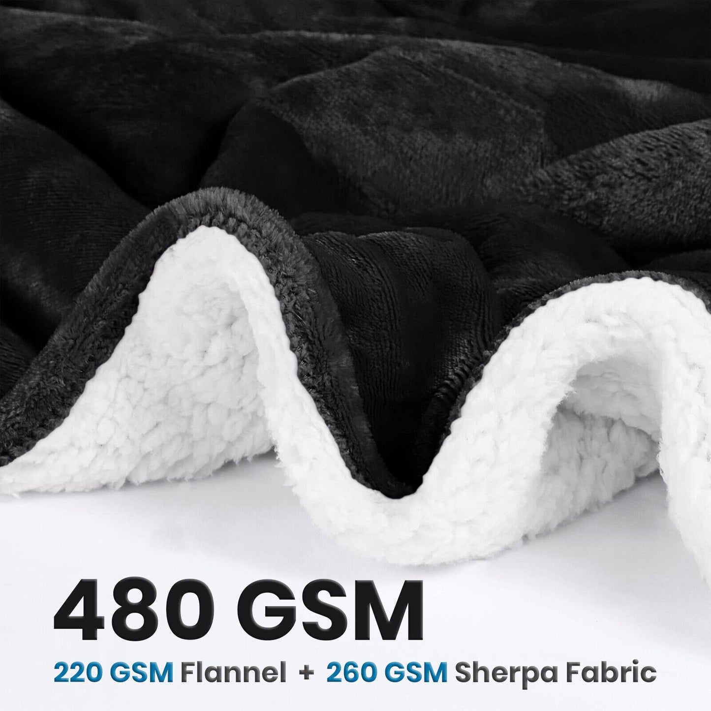 Heavy Sherpa Fleece Blanket