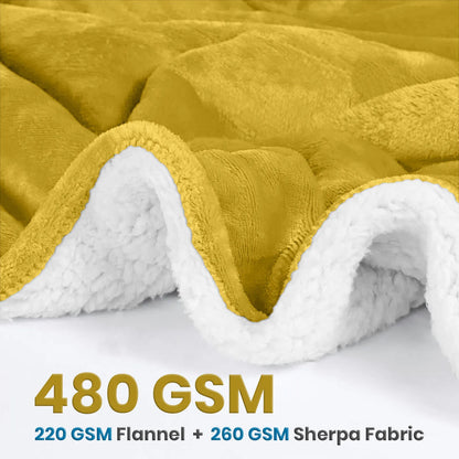Heavy Sherpa Fleece Blanket