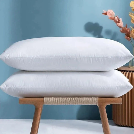 2x Hotel Quality Duck Feather & Down Pillows