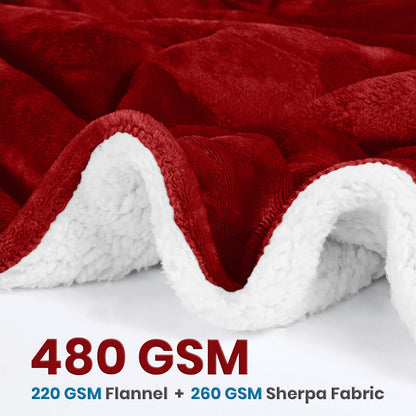Heavy Sherpa Fleece Blanket