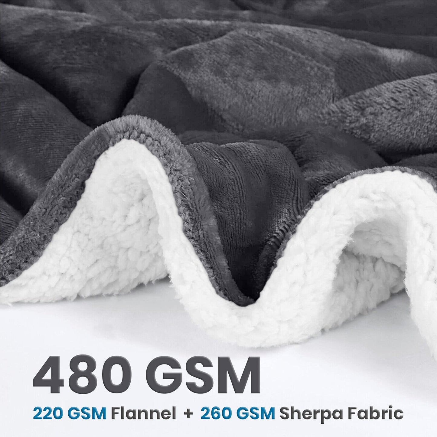 Heavy Sherpa Fleece Blanket
