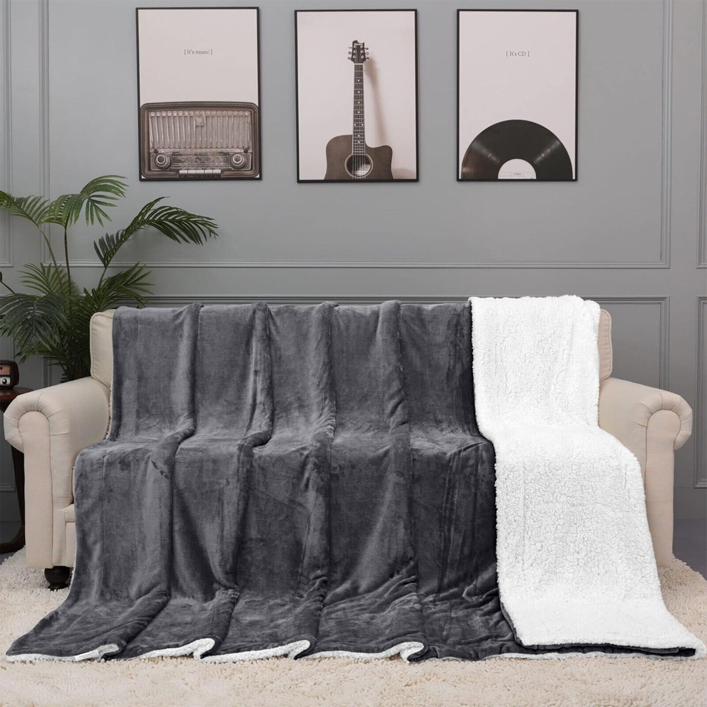 Heavy Sherpa Fleece Blanket